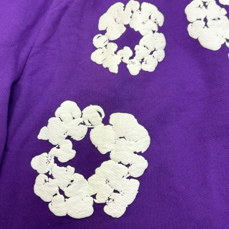 Denim Tears Cotton Wreath Shorts Purple