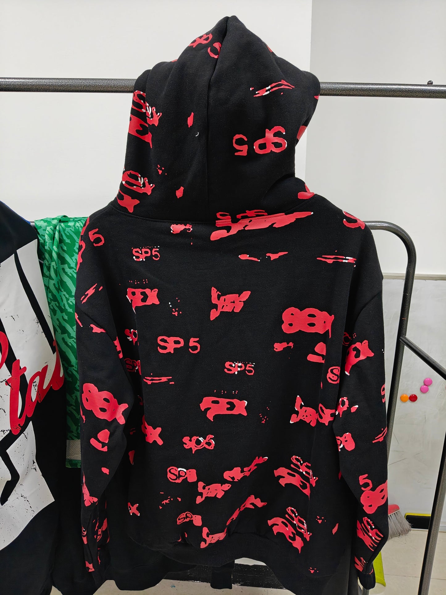 Sp5der Sex AOP Hoodie 'Black'