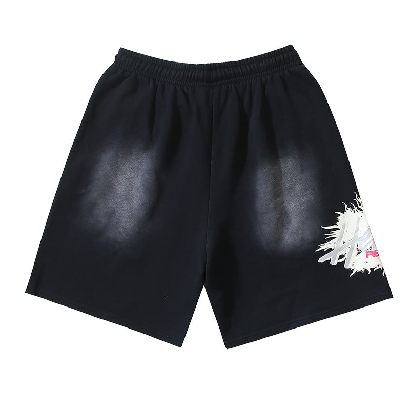 Hellstar What Heaven Sounds Like Flame Sweat Shorts