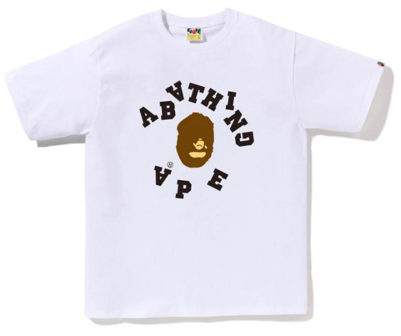BAPE Broken College T-Shirt White