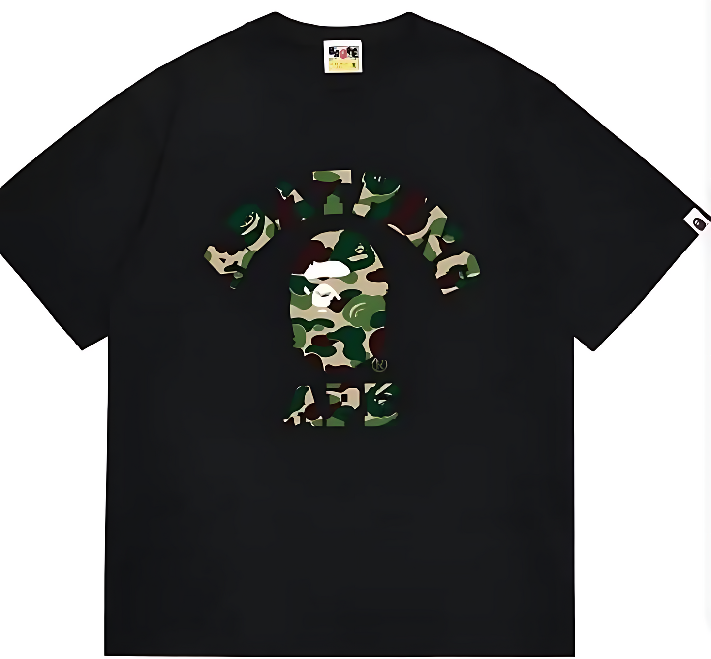 A Bathing Ape 1st Camo College Tee Green Camo