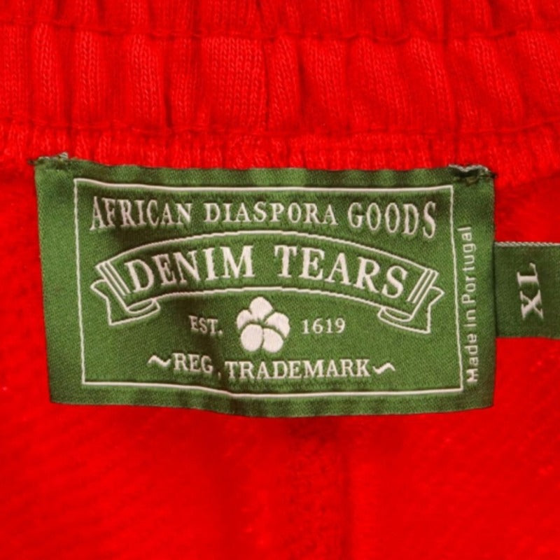 Denim Tears Cotton Wreath Shorts Red