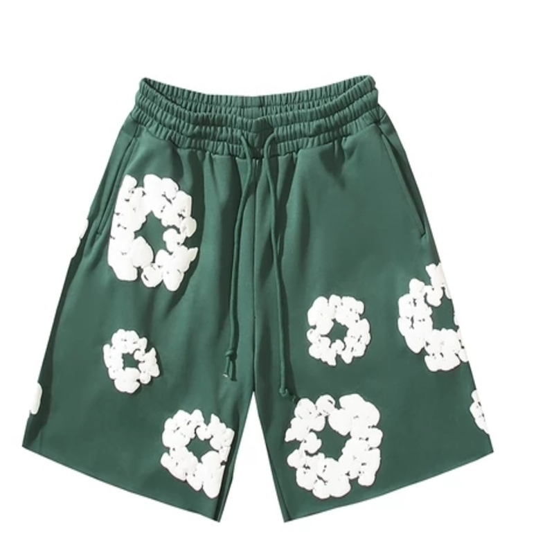 Denim Tears Cotton Wreath Shorts Green