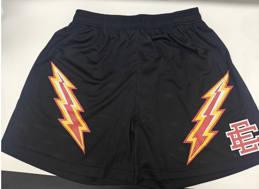Eric Emanuel EE Basic Lightning Bolt Short Black Yellow