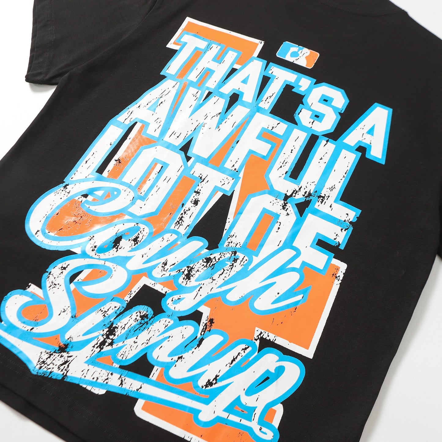 That's A Awful Lot Of Cough Syrup LA Dodgers Style Graphic Black T-Shirt