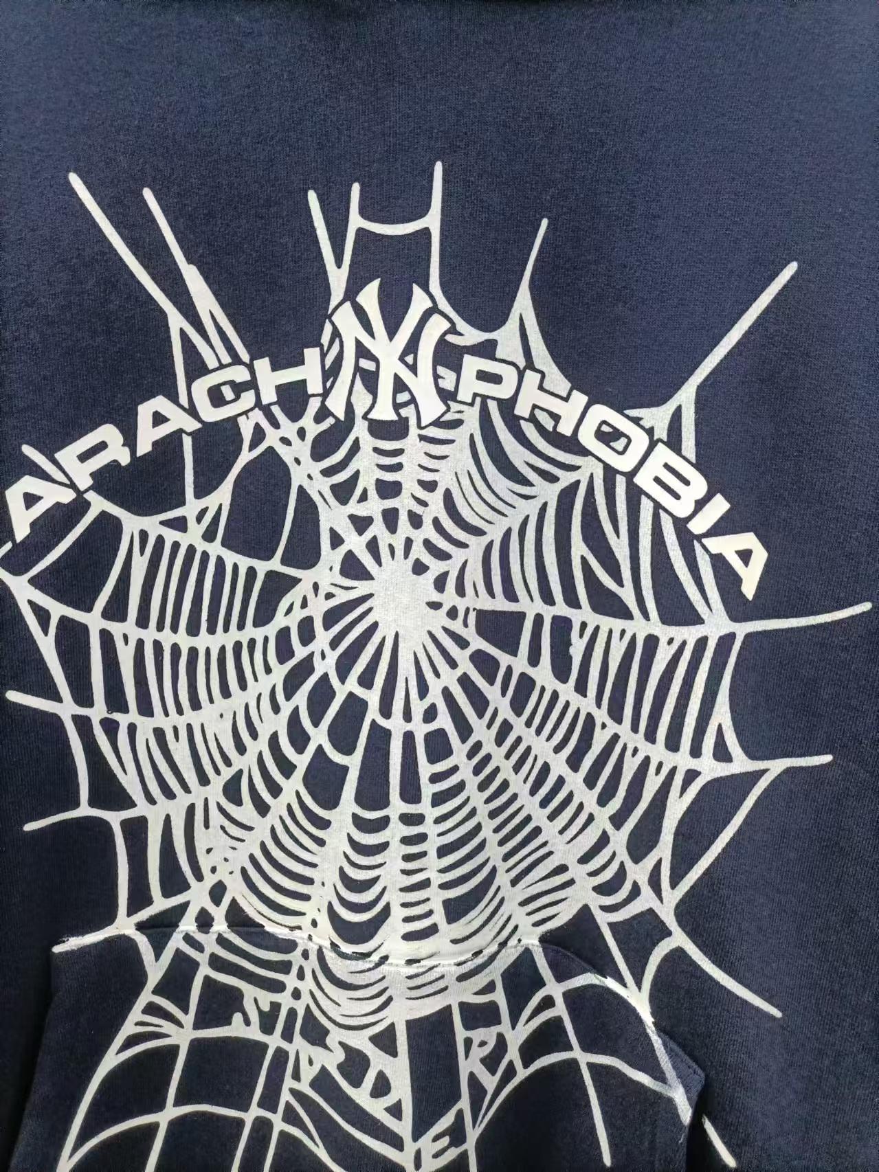 Sp5der Arach NY Phobia Hoodie Navy