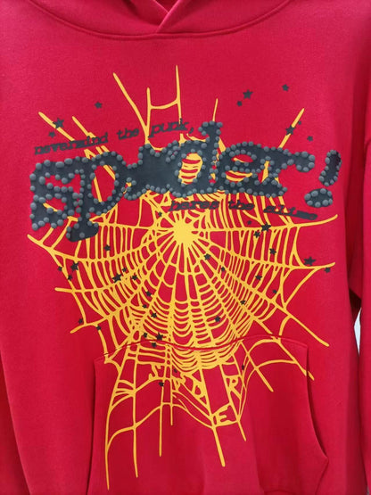 Sp5der P*NK V2 Hoodie Red