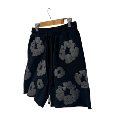 Denim Tears Cotton Wreath Shorts Black/Grey