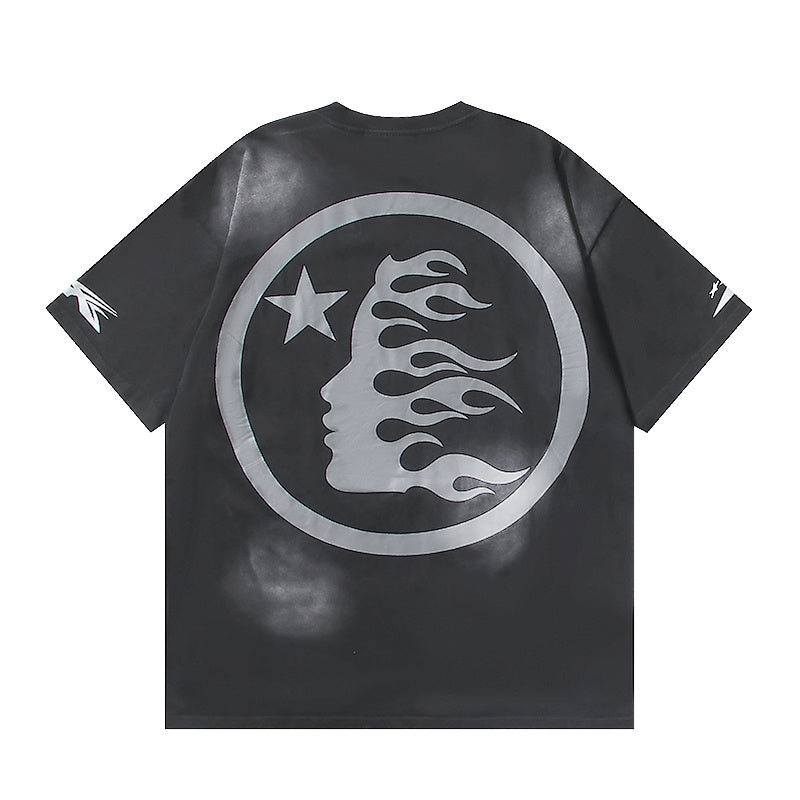 Hellstar Sports Flame Face T-Shirt 'Black'