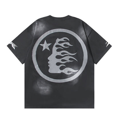 Hellstar Sports Flame Face T-Shirt 'Black'
