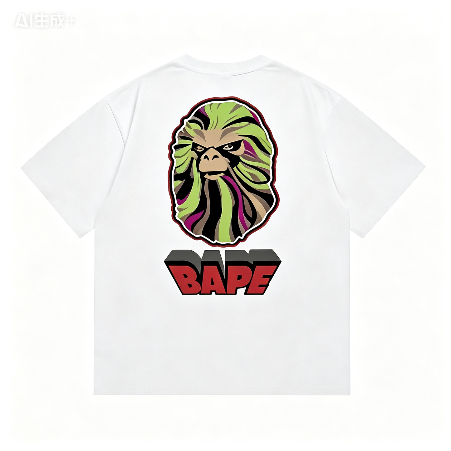 BAPE Ape Head #1 Tee White