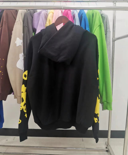 Sp5der Black Yellow Beluga Hoodie