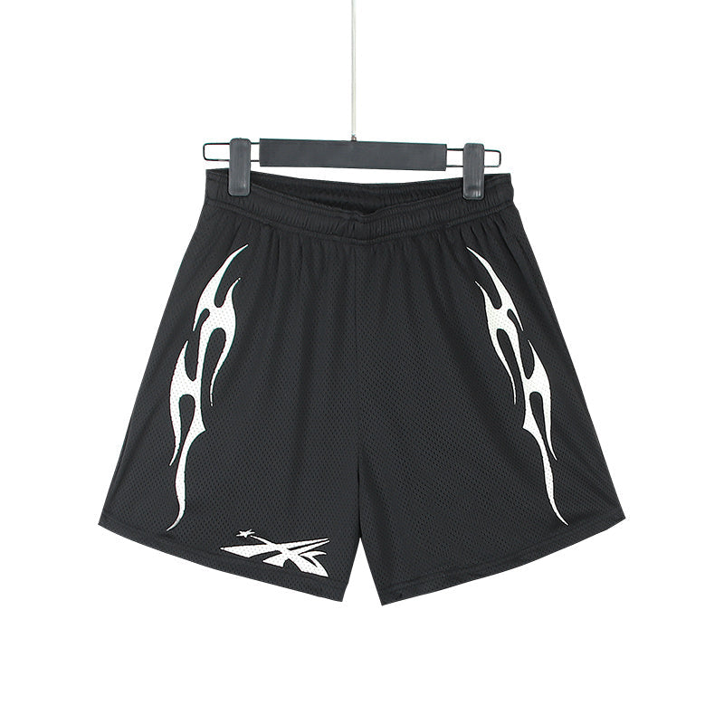Hellstar Shard Flame Mesh Basketball Shorts