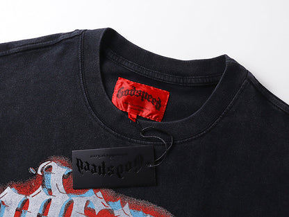 Godspeed Glitchy T-Shirt Washed Black
