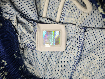 EE Basic Mesh Shorts Royal Paisley Blue