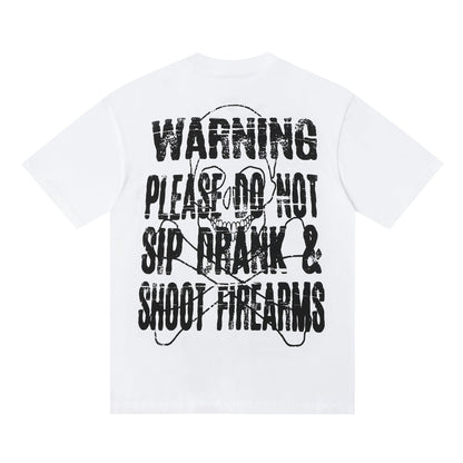THAT'S A Awful Lot of Cough Syrup ‘Warning T-shirt white’