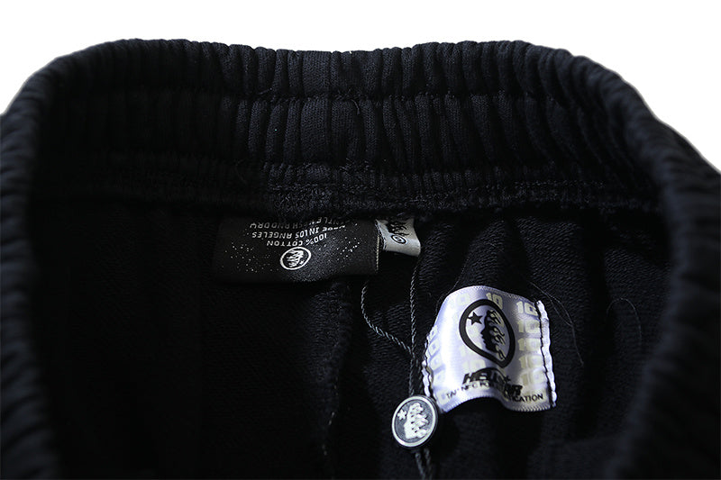 Hellstar Skull Shorts - Vintage Washed Black Sweat Shorts
