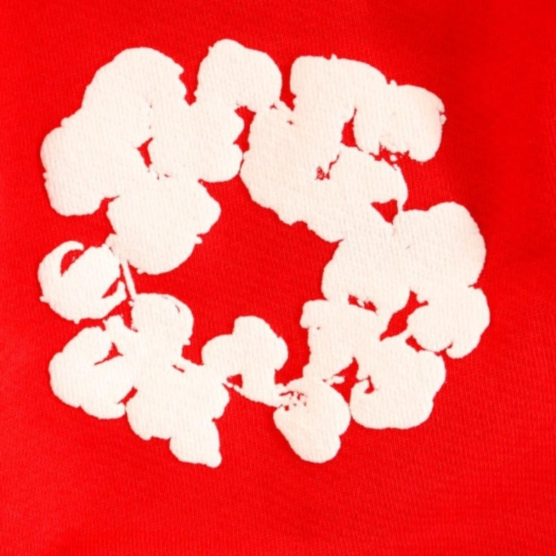Denim Tears Cotton Wreath Shorts Red