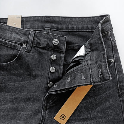 Ksubi Chitch Slim Men's Ripped Washed Black Jeans