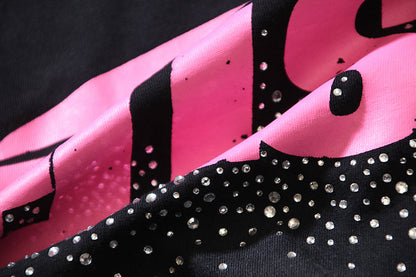 Hellstar Classic Rhinestone T-Shirt 'Pink'