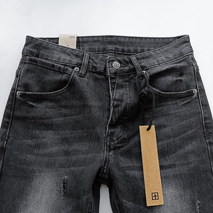 Ksubi Chitch Slim Men's Ripped Washed Black Jeans