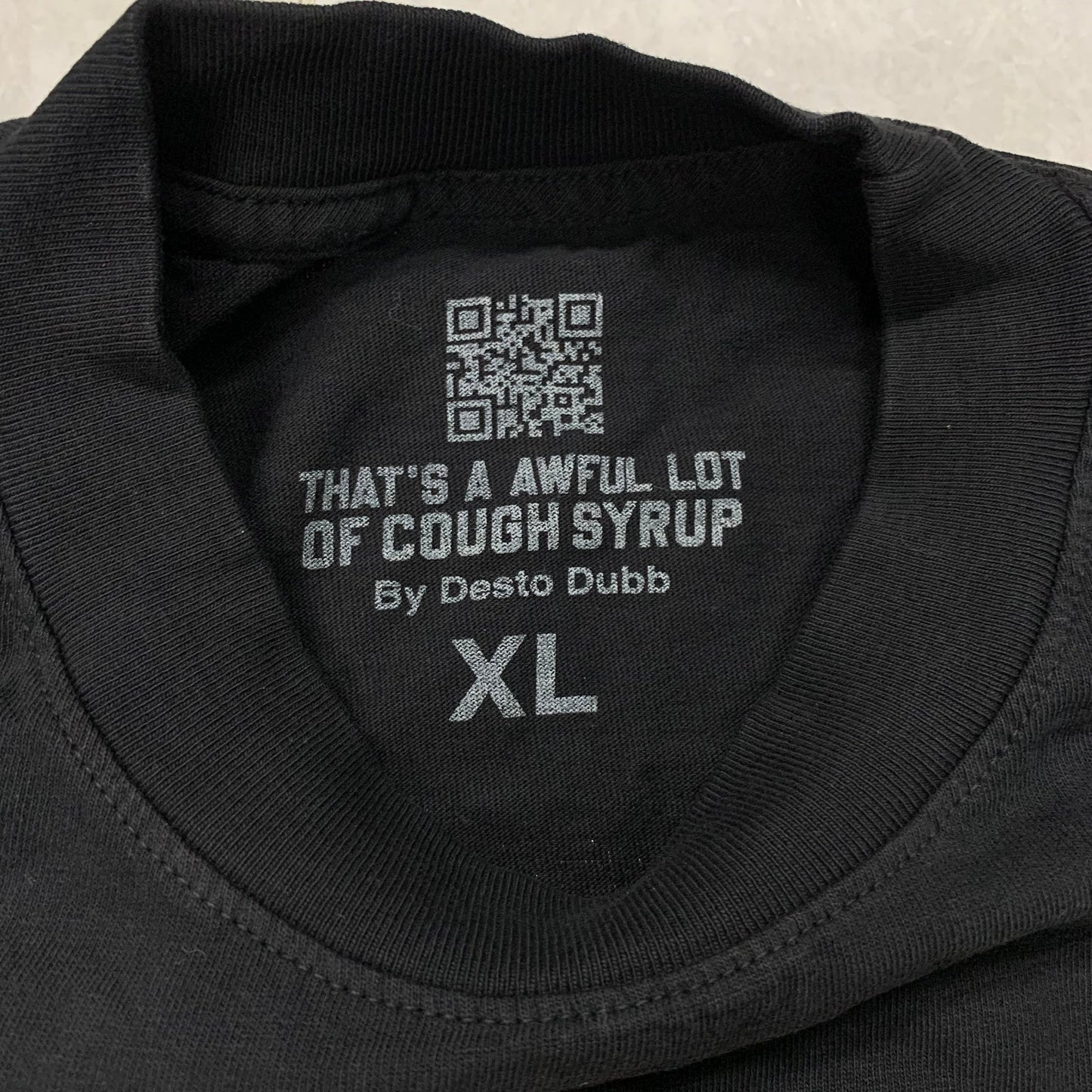 That's A Awful Lot Of Cough Syrup "Bank" Corporate Logo Black T-Shirt