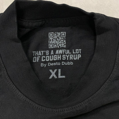 That's A Awful Lot Of Cough Syrup "Bank" Corporate Logo Black T-Shirt