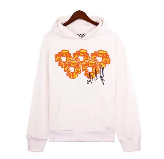Denim Tears × Offset  The Cotton Wreath Sweatshirt Hoodie White