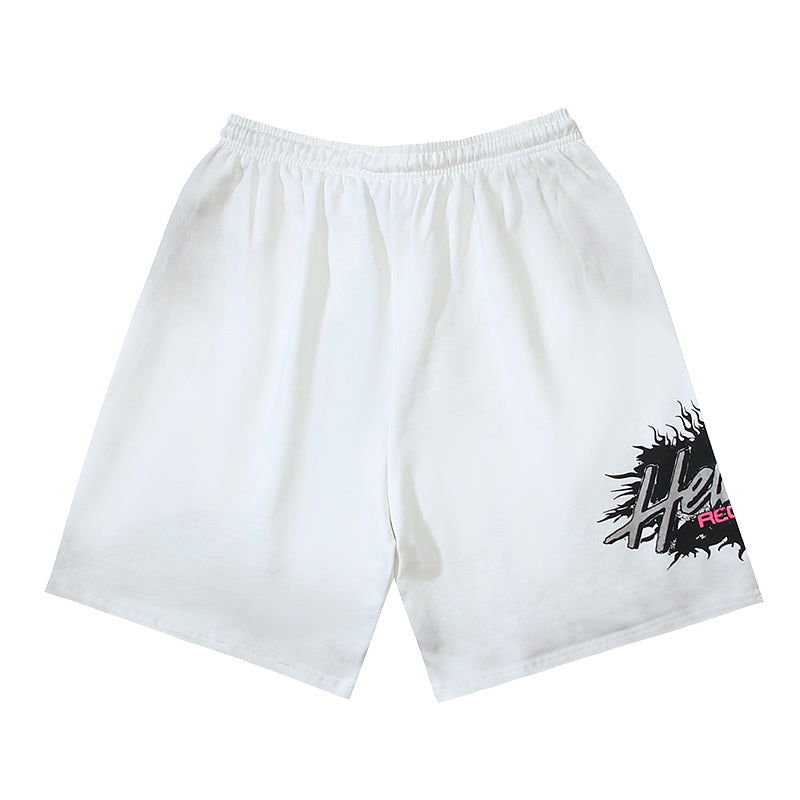 Hellstar What Heaven Sounds Like Flame Sweat Shorts