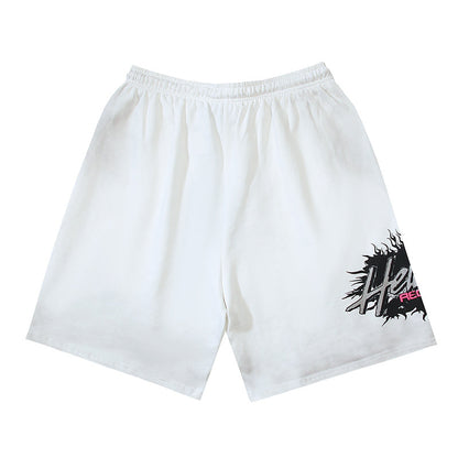 Hellstar What Heaven Sounds Like Flame Sweat Shorts