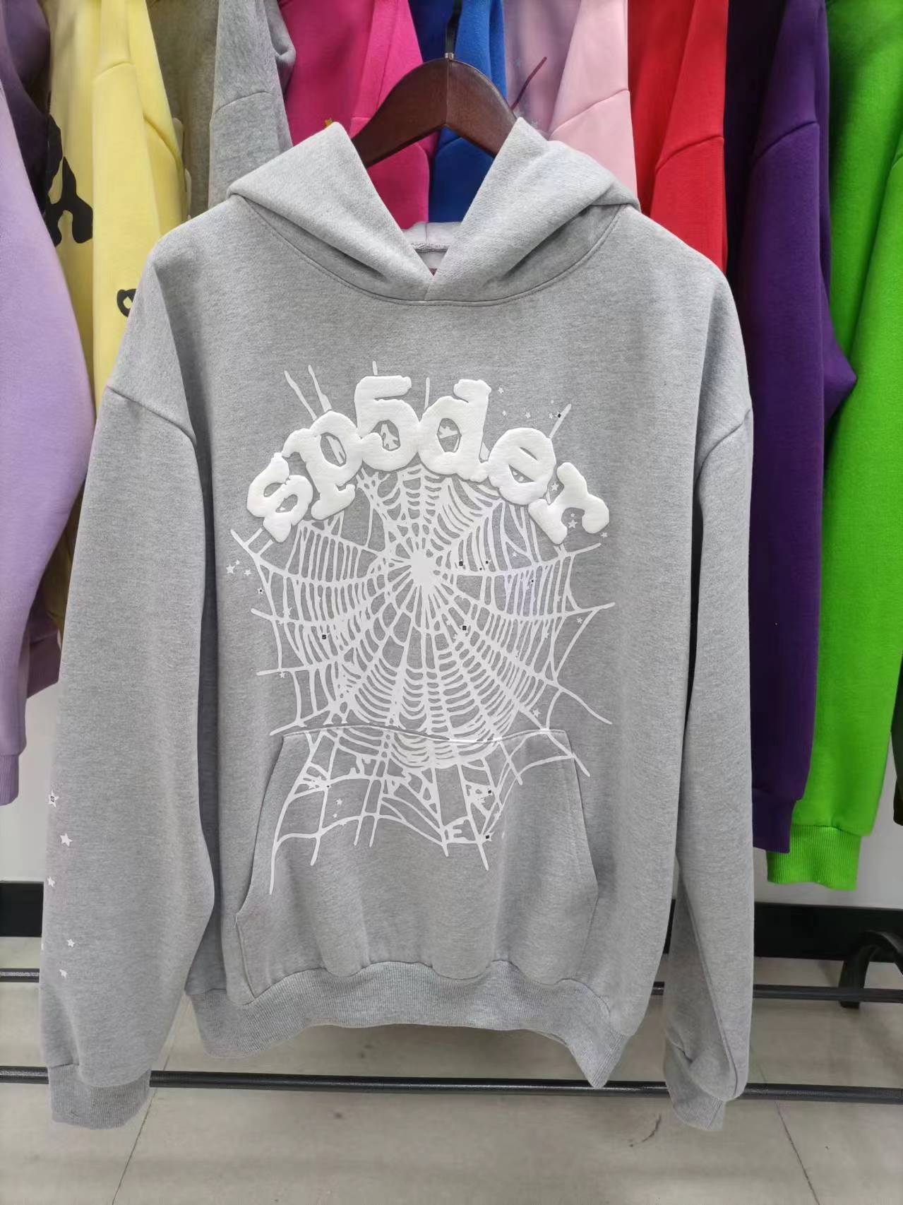 Sp5der OG Black White Hoodie