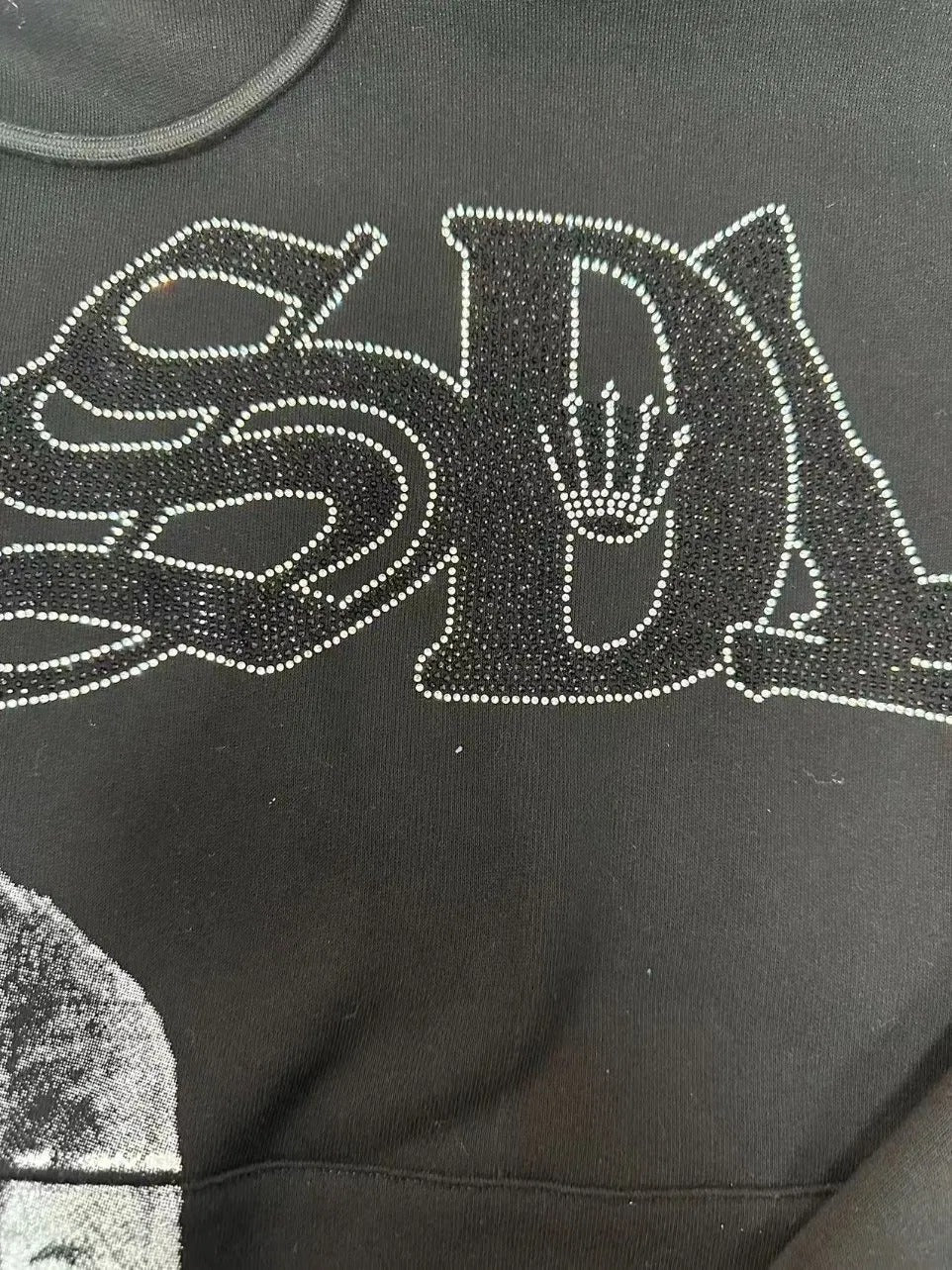 SDL Franklin Rhinestone Graphic Hoodie