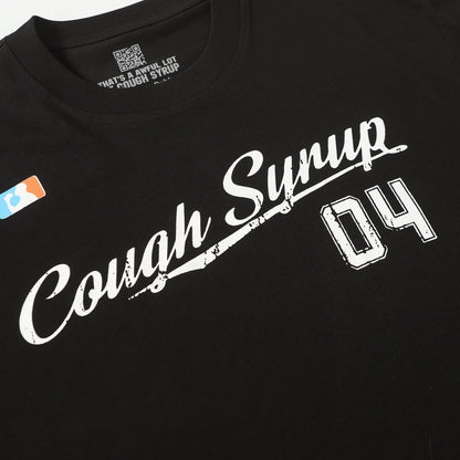 That's A Awful Lot Of Cough Syrup LA Dodgers Style Graphic Black T-Shirt