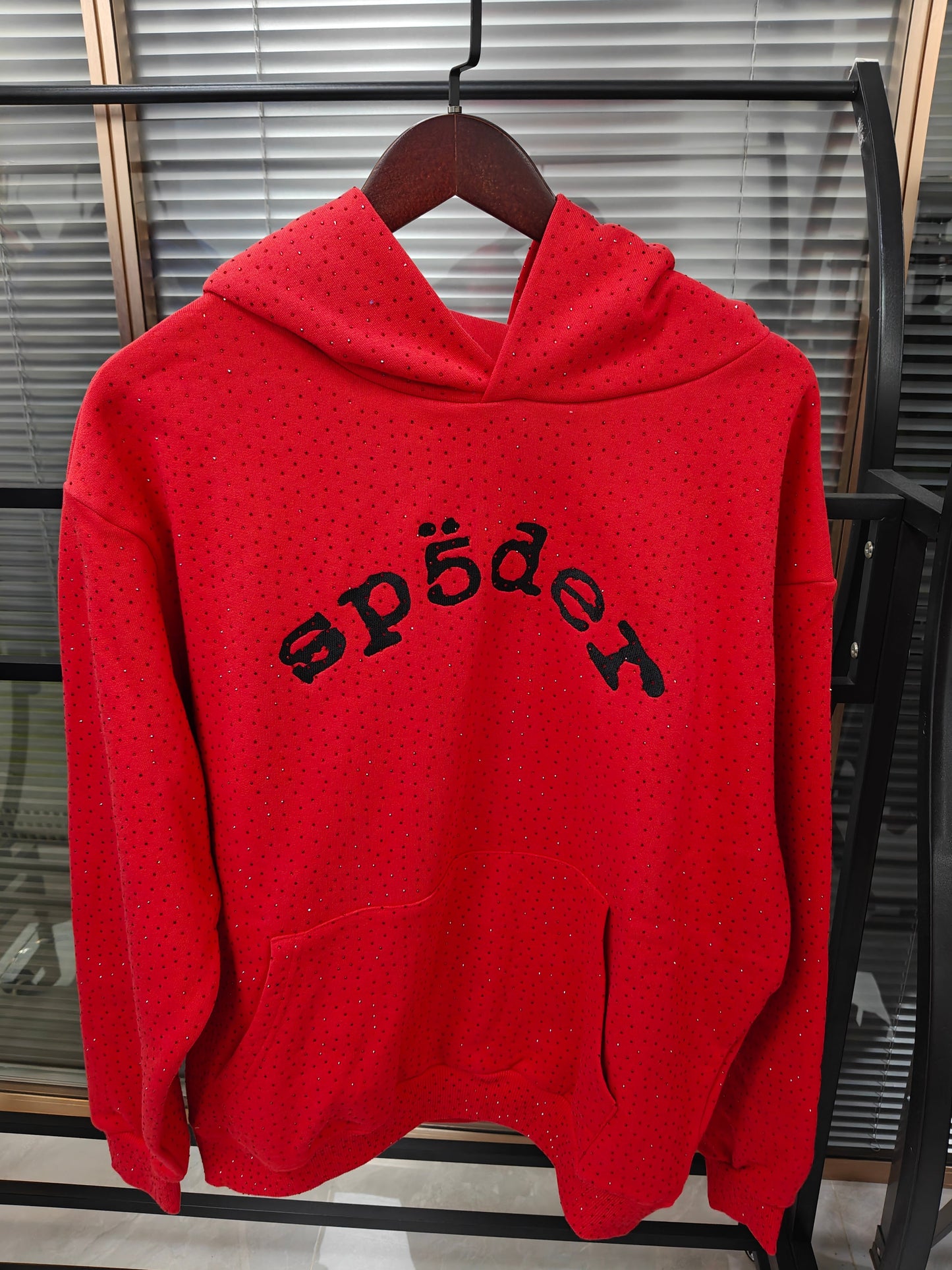 Sp5der Rhinestone Logo Hoodie (Multiple Colors Available)