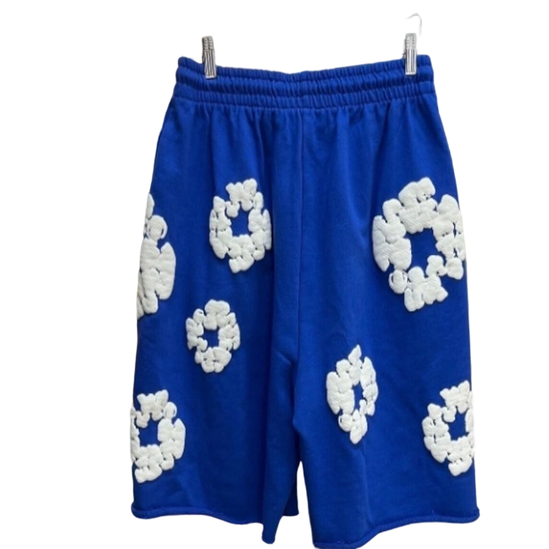 Denim Tears Cotton Wreath Shorts Blue