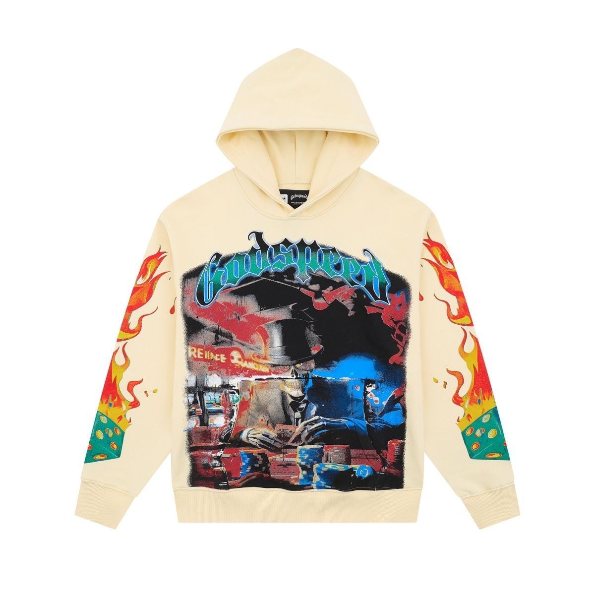 Godspeed Casino Scene Flame Hoodie