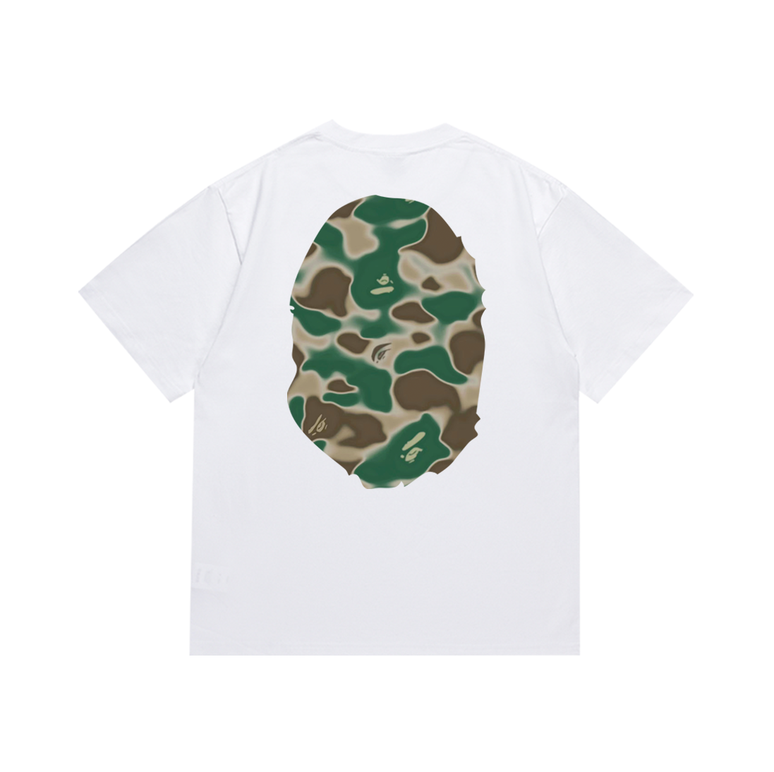 BAPE 1st Camo Big Ape Head T-Shirt White Green