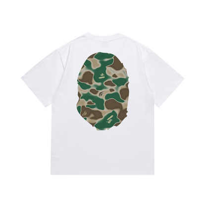 BAPE 1st Camo Big Ape Head T-Shirt White Green