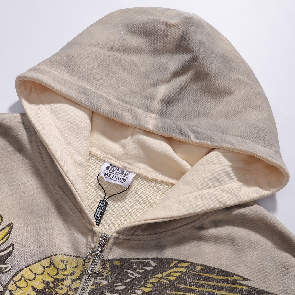 Vale Forever Nostalgia Zip Up 'Tattered/Grey'