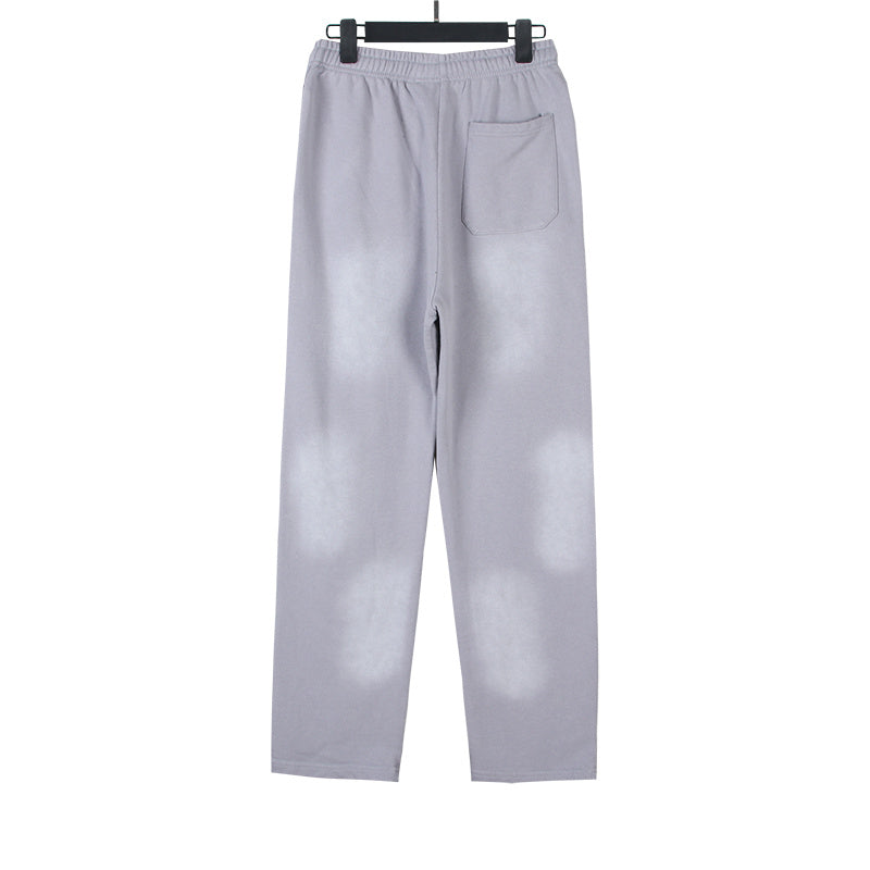 Hellstar Grey Pink Future Flame Sweatpants