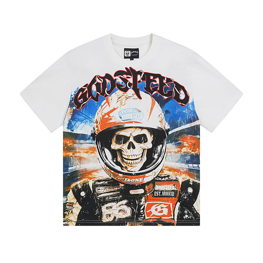 Godspeed Skull Rider T-Shirt White