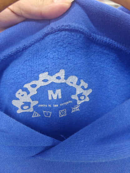 Sp5der OG Rhinestone Logo Hoodie 'Blue'
