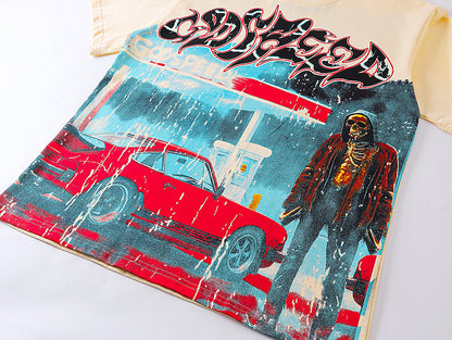 Godspeed Gas Station T-shirt Bone