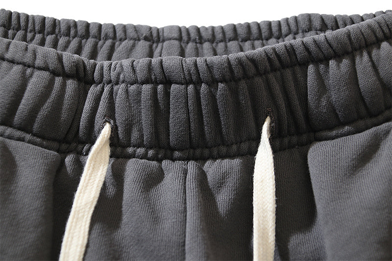 Hellstar Yoga Flame Outline Sweat Shorts Grey