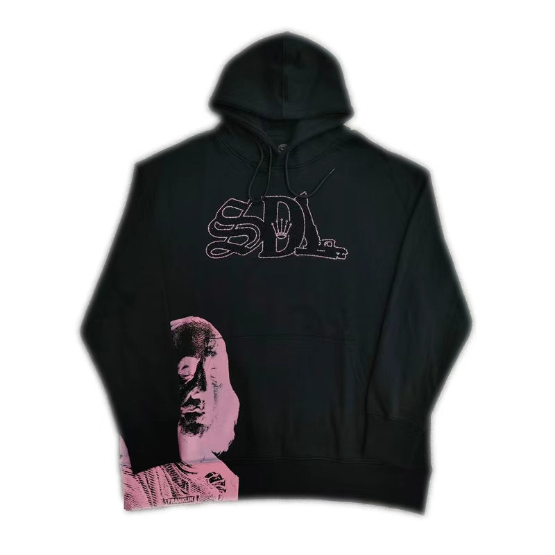 SDL Franklin Rhinestone Graphic Hoodie