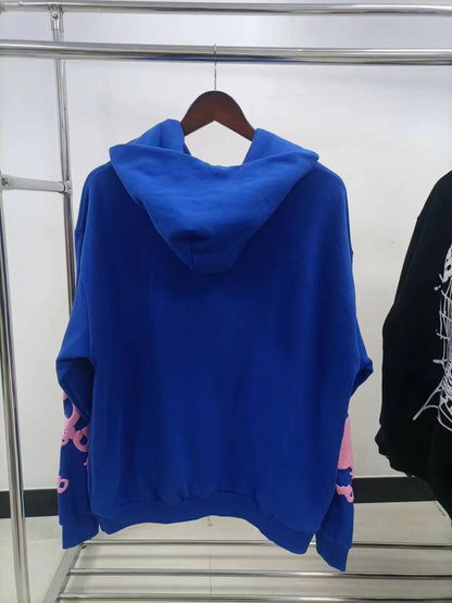 Sp5der Blue Pink Beluga Hoodie