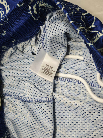 EE Basic Mesh Shorts Royal Paisley Blue