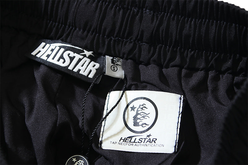 Hellstar Colorblock Side Stripe Track Pants Black/White