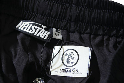 Hellstar Colorblock Side Stripe Track Pants Black/White
