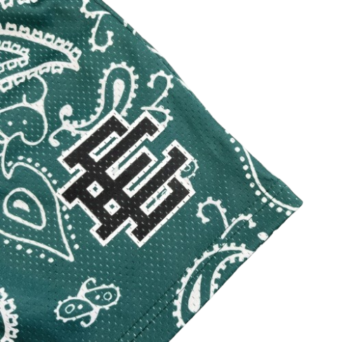 Eric Emanuel EE Basic Short Green Paisley